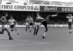 Brian Stein with an overhead kick