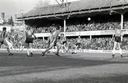 Mick Harford looking to make contact with the ball