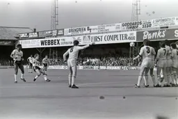 David Preece fires in a free kick for the Town goal
