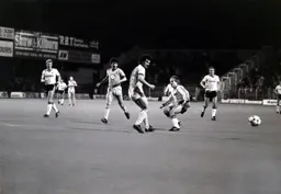 David Preece sees the ball go past him