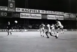 Mick Harford lets fly