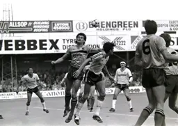 Mick Harford getting in the mix