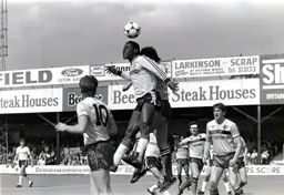 The ball is headed clear this time