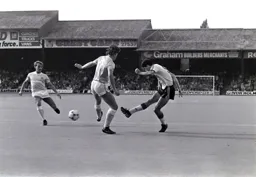 Mike Newell goes for goal