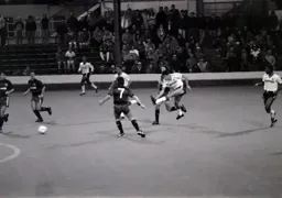 Mike Newell shoots from twenty five yards out