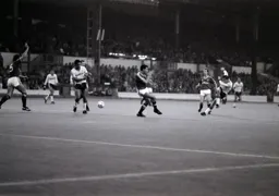 Robert Wilson fires in a shot at goal