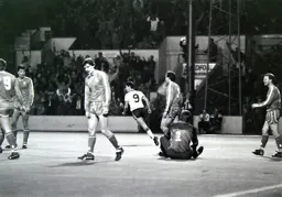 Mike Newell wheels away after scoring the only goal of the game