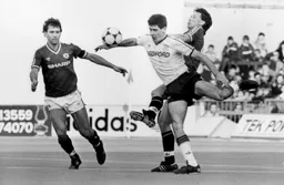 Mike Newell in the thick of the action