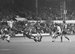 Brian Stein`s shot on goal fails to break the deadlock.
