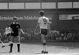 The referee would like a word with Mike Newell