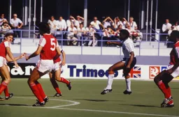 Ricky Hill takes a shot at goal