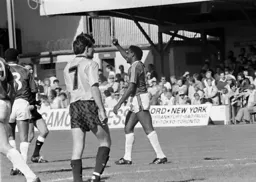 Ricky Hill celebrates