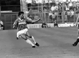 Substitute Rob Johnson crosses