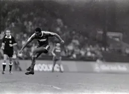 Brian Stein volleys wide