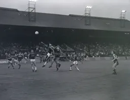 Steve Foster and Mick Harford dominate the aerial battles