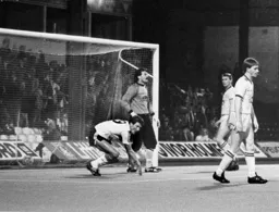 Mick Harford turns away having scored one of his hat trick of goals as the Town beat Wigan 4-2 to go through in the 2nd round tie