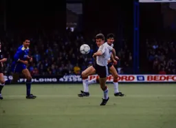 Danny Wilson runs on to the ball