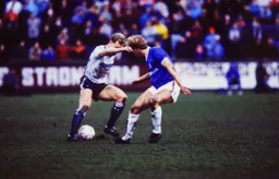 Tim Breacker takes on a defender