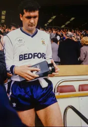 A disconsolant looking Steve Foster