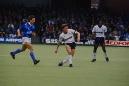 Danny Wilson has just released the ball