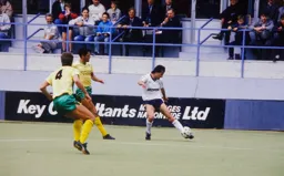 Roy Wegerle goes to send the ball in from the left