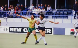Mick Harford and Robert Rosario look to the heavens