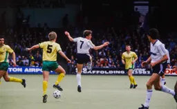The ball drops behind Danny Wilson