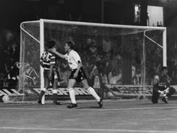 Kingsley Black turns to acclaim the cheers of the Oak Road end after scoring Town`s second goal