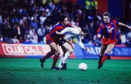 Lars Elstrup being manhandled