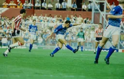 Jason Rees strikes one from long distance