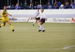 David Preece watch his cross fly into the box