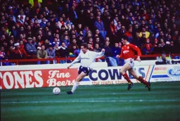 Kingsley Black sending in a cross