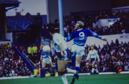 Iain Dowie tries to get his head to the ball