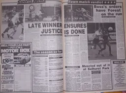 Match Report: Luton Town FC vs Nottingham Forest (2 Mar 1991)