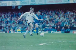 Lars Elstrup just about to fire in Town’s first