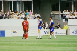 Mick Harford letting the referee know what he thinks