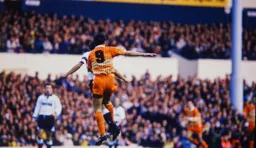 Mick Harford up high as usual