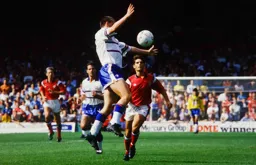 Steve Claridge welcomes the ball with open arms