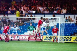 Darren Salton tries to head for goal