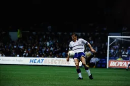 Julian James bringing the ball under control