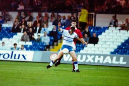 Steve Claridge bringing the ball undercontrol