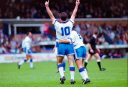 Phil Gray salutes his goal