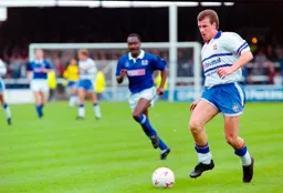 Steve Claridge in full flight