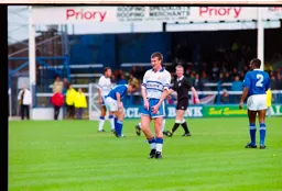 Steve Claridge reminding the home crowd the score