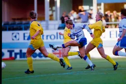 Julian James firing Town ahead