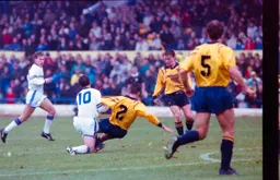 Phil Gray hit with a crunching tackle