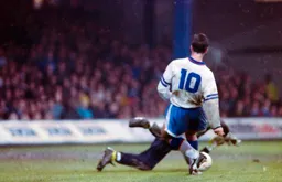 Phil Gray in on the keeper