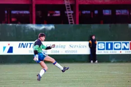 Alex Chamberlain clears downfield