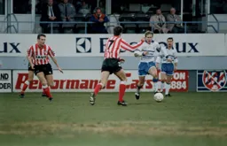 Julian James attacks the Sunderland defence