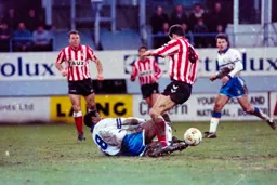 Ian Benjamin with his body on the line
